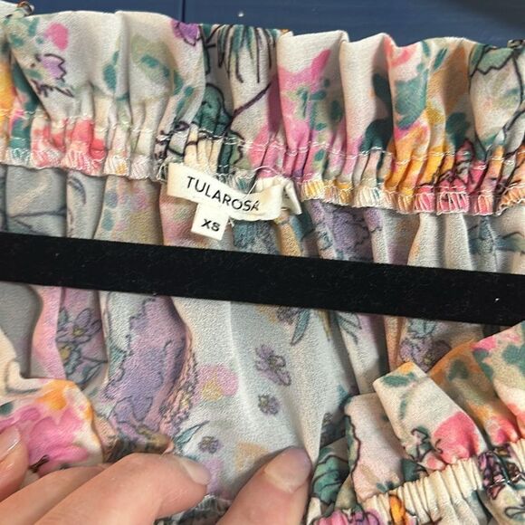 Tularosa Revolve Floral Off-Shoulder Mini Dress Size XS NWT - Picture 6 of 7